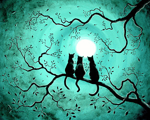 Three Black Cats Under A Full Moon by Laura Iverson.png