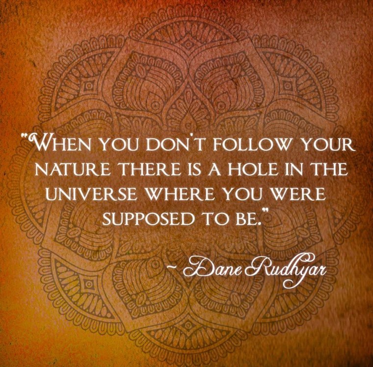FOLLOW YOUR NATURE