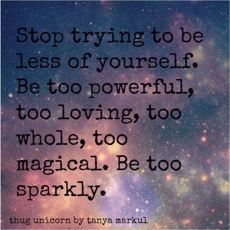 BE TOO SPARKLY